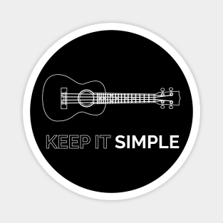 Keep It Simple Ukulele Outline Magnet